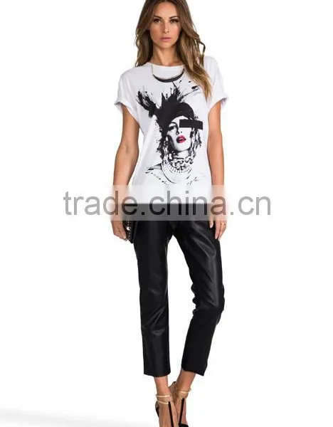 Cotton Blend T-shirts With Face Print photo-6
