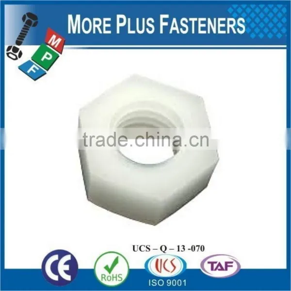 Made in Taiwan Black Metric Nylon Hex Natural Finsh Jam Plastic Hex Nut photo-3