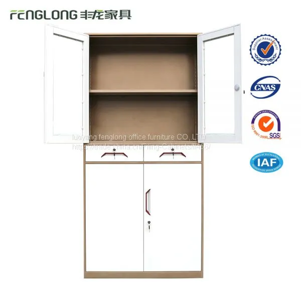 4 Glass Filing Cabinet With 2 Middle Filing Cabinet Made in China/high Quality Hot Sale Filing Cabinet photo-3