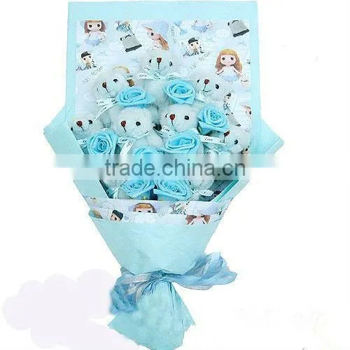 Banquet Plush Flower With Toy photo-3
