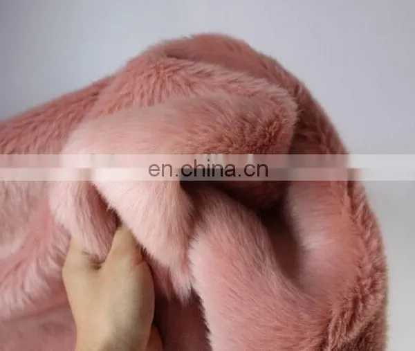 100% Polyester Made Fake Rabbit Fur Fabric photo-2