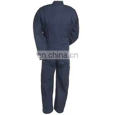 Custom Work Uniform Dark Blue Cotton Coverall for Men/ Protective Safety Working Coverall For Work Wear/l photo-2