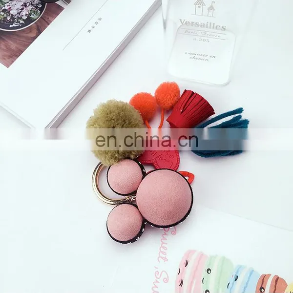 Mickey Ball Keychain Tassel Cute Creative New Bag Ornaments photo-6