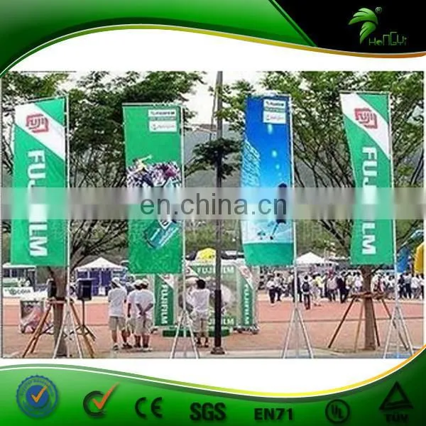 Hongyi Beautiful Outdoor Promotional Flags ,Printed Feather Beach Flag photo-2