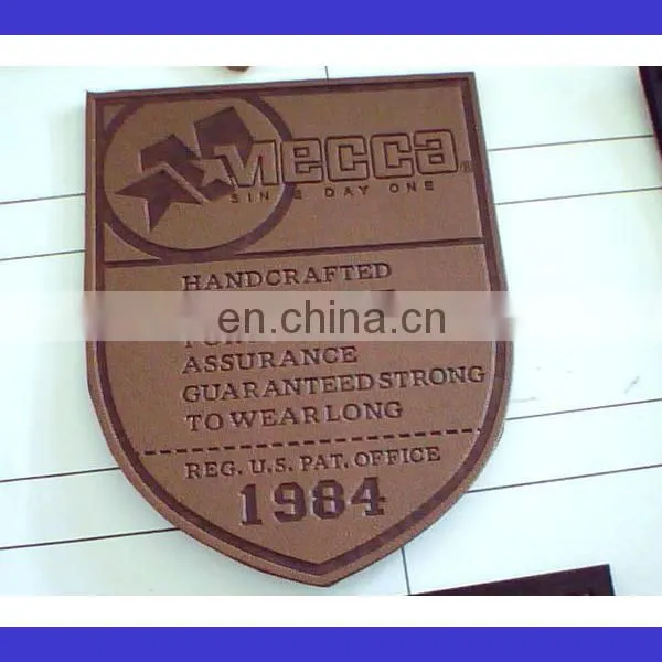 Custom Denim Embossed Leather Patch photo-2