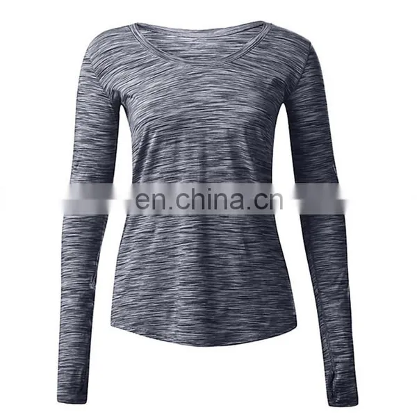 Wholesale Comfortable Dry Fit Long Sleeve Shirt for Women