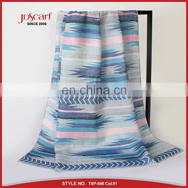 Long Latest Fashion Scarf Women Scarf Hijab 100% Polyester Scarf for Women