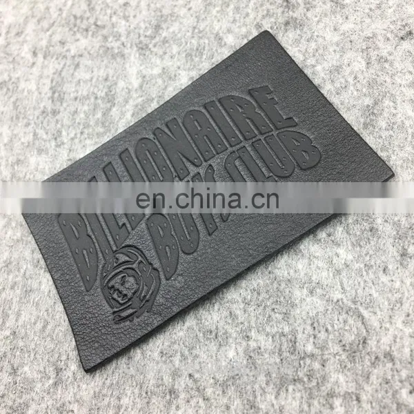Washable Embossed Fake Leather Tags Labels photo-4