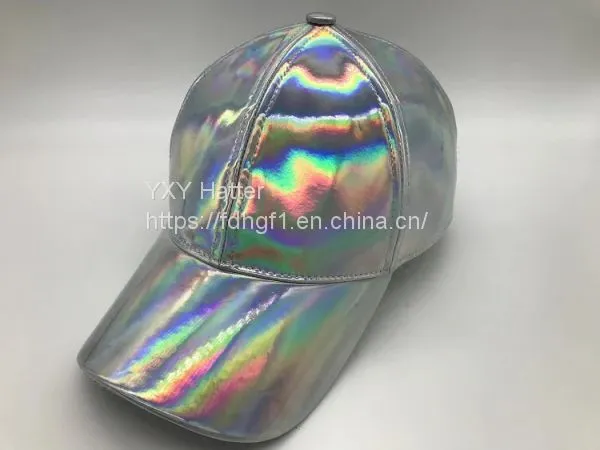 Korean Star Light Reflector and a Silver Plated and Bright Skin Laser Peaked Cap Cap Hiphop Baseball Cap photo-4