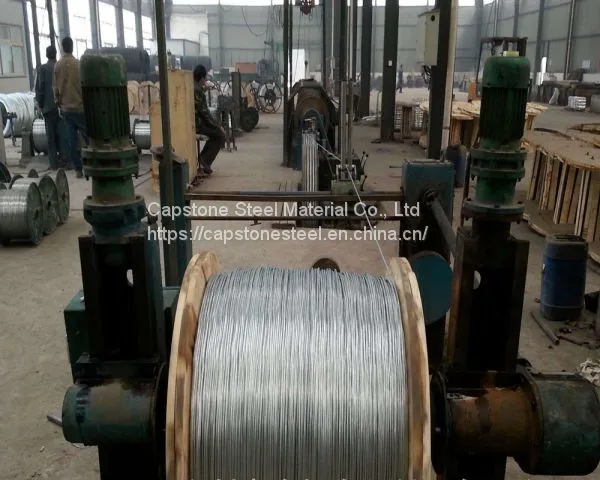 ASTM A416 LRGalvanized Pc Post Tension 7 Wire Low Relaxation Galvanized Pc Strand photo-3