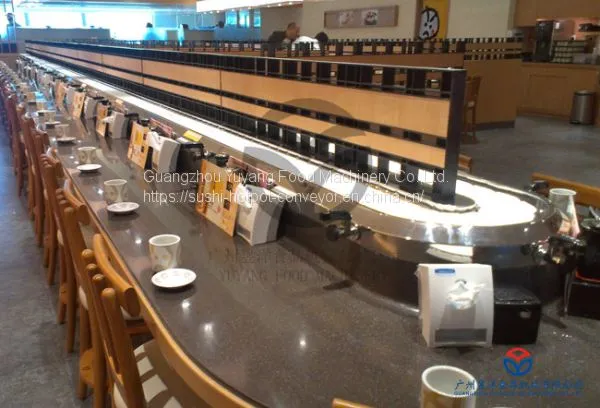 LED Lights 30 X 30 Angle Iron Sushi Conveyor Belt For Rotary Sushi Buffet Restaurant photo-3