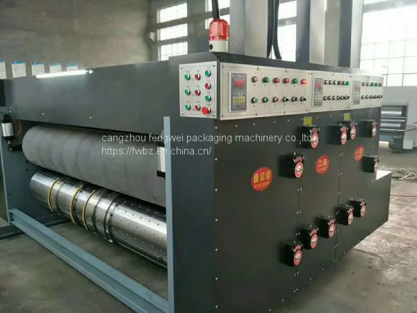 High Speed Printer Slotter Machine Automatic Flexo Slotter 4colours Die Cutter and Stacker photo-2