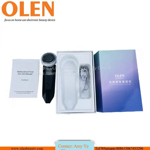 OlenSkin Care Beauty Eye Wrinkle Removal Ion Hot and Cold LED Facial Care Device Battery Operated Eye Massager