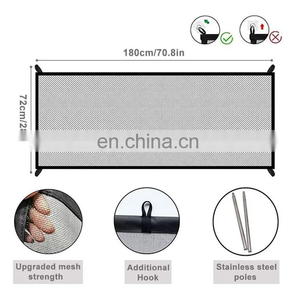 Best Selling Mesh Pet Magic Gate Portable Folding Safe Guard Magic Gate for Dogs photo-2