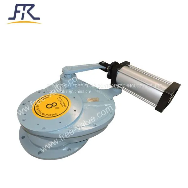 Pneumatic Ceramic Swing Discharge Gate Valve DN200-PN10 photo-3
