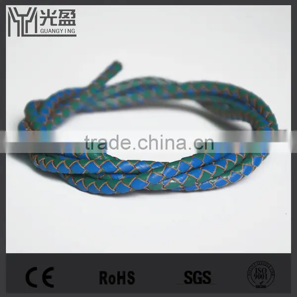 CE ROHS Real Leather Braided Usb Cable Raw Material photo-2