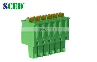 Termin Block 3.50mm PCB Screwless Terminal Block With Plug Double Levels Termin Block