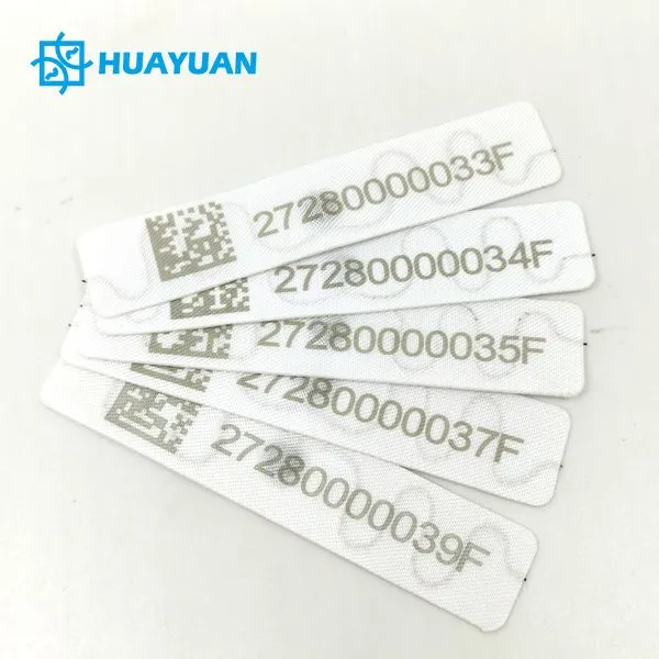 Variable Data Process Uniform Rental Tracking RAIN RFID Linen Fabric Textile UHF Laundry Tags