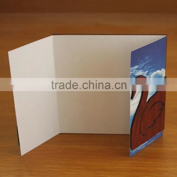 New Arrival Fancy Romantic Double Swan Wedding Invitation Cards Design photo-6