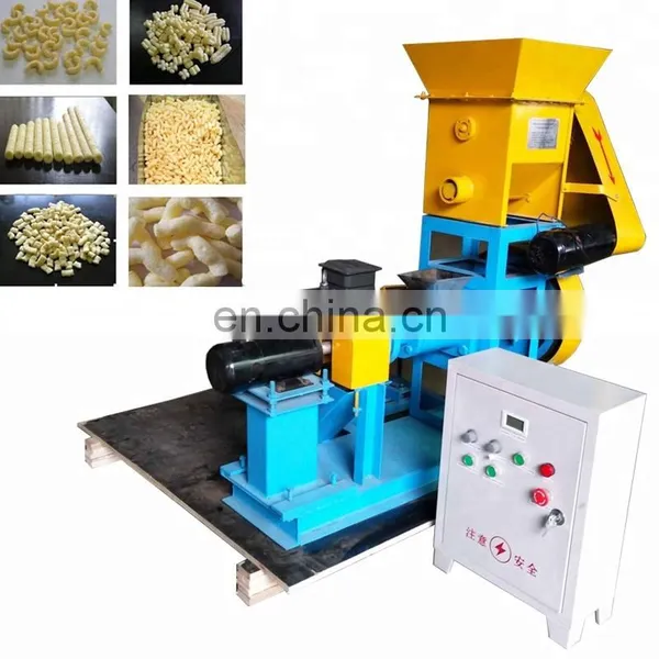 Small Scale Used Corn Soybean Meal Puff Snack Food Extruder Machine photo-2