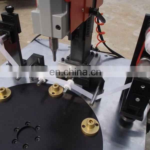 Nylon Mesh Fabric Weld With PP Plastic By Ultrasonic Welding Machine photo-3