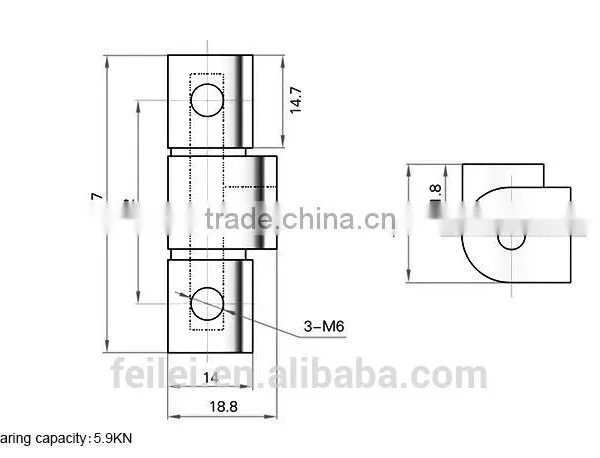 Hot Sale RoHS Flush Hinges for Metal Box Use photo-5