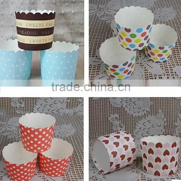 Latest White Yellow Stripe Mini Muffin Cake Cups photo-6