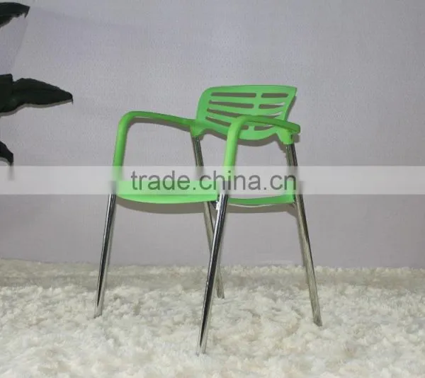 Replica Graceful Spanish Design Stainless Steel Plastic Seat and Back Jorge Pensi Stacking Toledo Chair for Dining Room photo-4