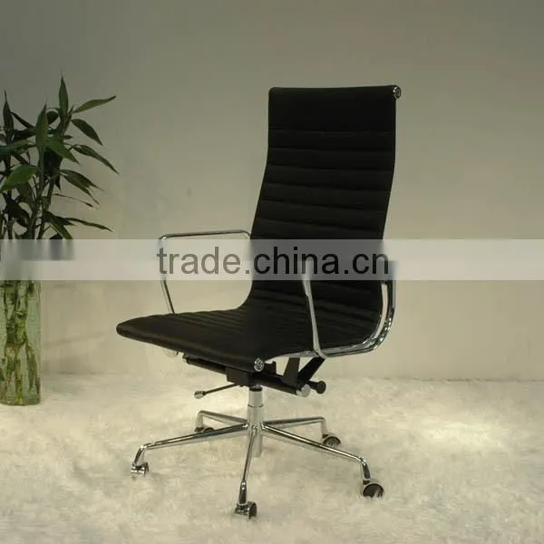 Replica Top Quality Chinese Genuine Leather Classic Black Color Charles and Ray Lift Swivel High Back Chair photo-6