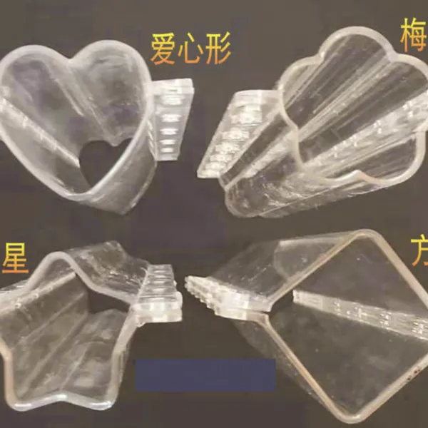 Agriculture Using Plastic Shape Moulds Heart, Star, Square, Flower shape cucumber and fruit mould