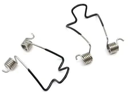 Custom Zinc Plated Plastic Dipping Butterfly Springs Small Double Torsion Spring