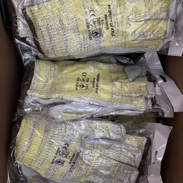 Enkerr Leather-patched High-temperature-resistant and Cut-resistant Gloves, Aramid Leather-patched Gloves, Puncture-resistant, Cut-resistant and High-temperature-resistant Gloves photo-3