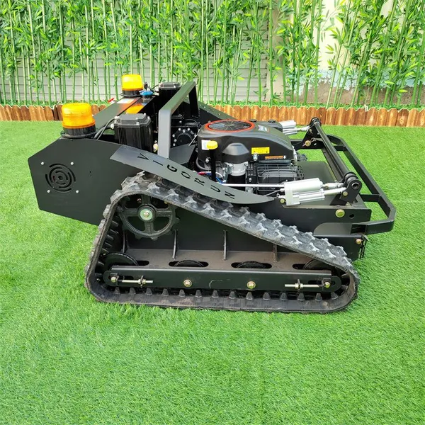 Single-cylinder Four-stroke Working Degree 60 Remote Controlled Crawler Weeding Machine Remote Control Lawn Mower for Hills photo-6