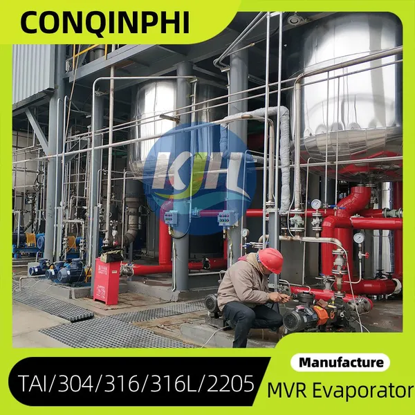Auto Multi-Effect Evaporator for Seawater Desalination, 3-Effect, 20m³/h Capacity, 304SS photo-3