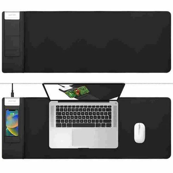 Cool Gaming Mouse Pad Wireless Charger Non-Slip Rubber