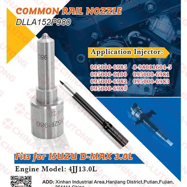 DLLA152P980 Denso Common Rail Injector Nozzle | 093400-9800 for Isuzu