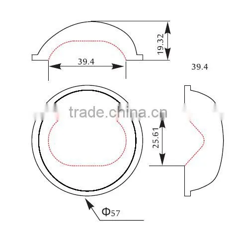20W 30W 40W 50W 60W 100W Led Street Light Lens Cover With Gasket photo-2