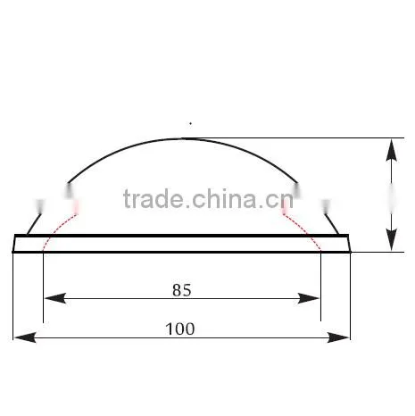 135mm Glass Led Lens for Bay Light 100W 150W 200W photo-2
