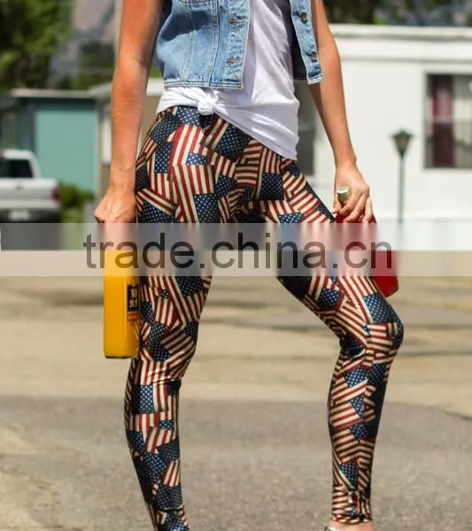 Thousand US American Flag Print Ladies Stretch Sexy Tight Flag Legging 2015 photo-6
