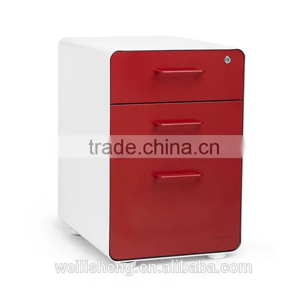China Top Quality Colorful Office Furniture Small Steel Mobile File Cabient photo-2