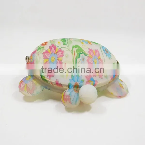 Factory Wholesale Floral Printed Gifts Bag Mini Retro Silicone Smart Wallet photo-5