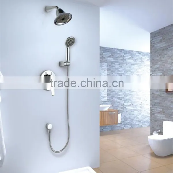 Solid Brass Chrome Finishing Wall Mounted Hidden Shower photo-4