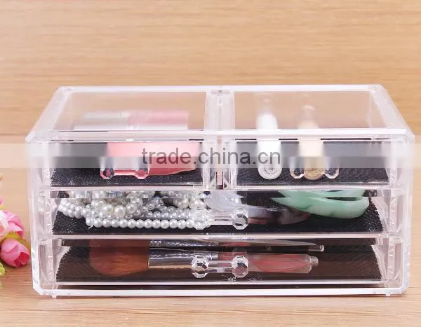 C13 ANPHY 4 Drawers PS Makeup Organizer Cosmetic Storage Box photo-4