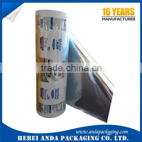 Printing Black/white Milk 3-layer Co-extrusion PE Film/fresh Milk Packaging Plastic Black and White Film photo-4