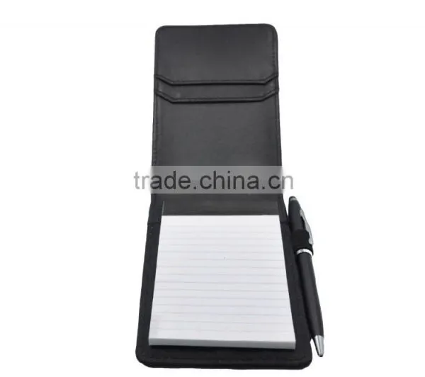 2015 Top Grade Deluxe Custom PU Leather Mini Notepad Holder photo-4