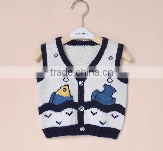 Handmade Knitting Infant Wrestling Singlet Baby Singlet photo-3