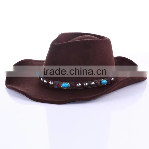 CLFD004C Fashion Felt Headwear Boater Outdoor Fedora Caps photo-4