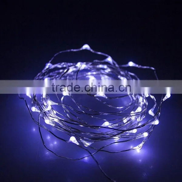 Fullbell 9.8ft/3M 60LEDs Mini Decorative Indoorchicken Wire Light Fixture Starry Silver Wire Lights for Wedding Holiday photo-4