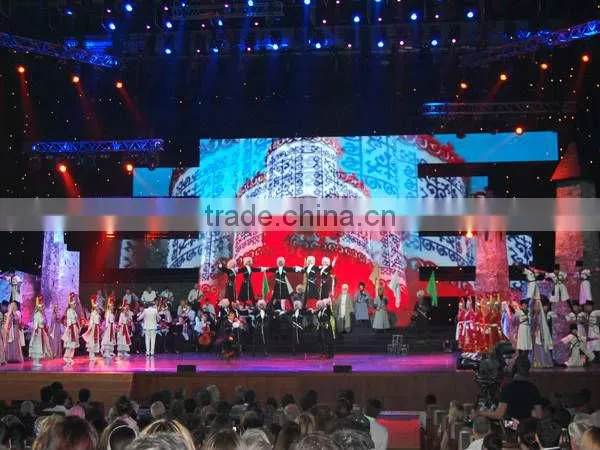 Transparent Rotatable Stage Led Curtain Display