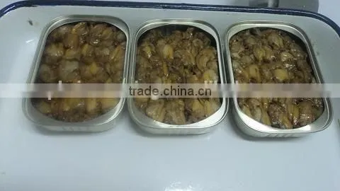Canned Smoked Clam in Vegetable Oil